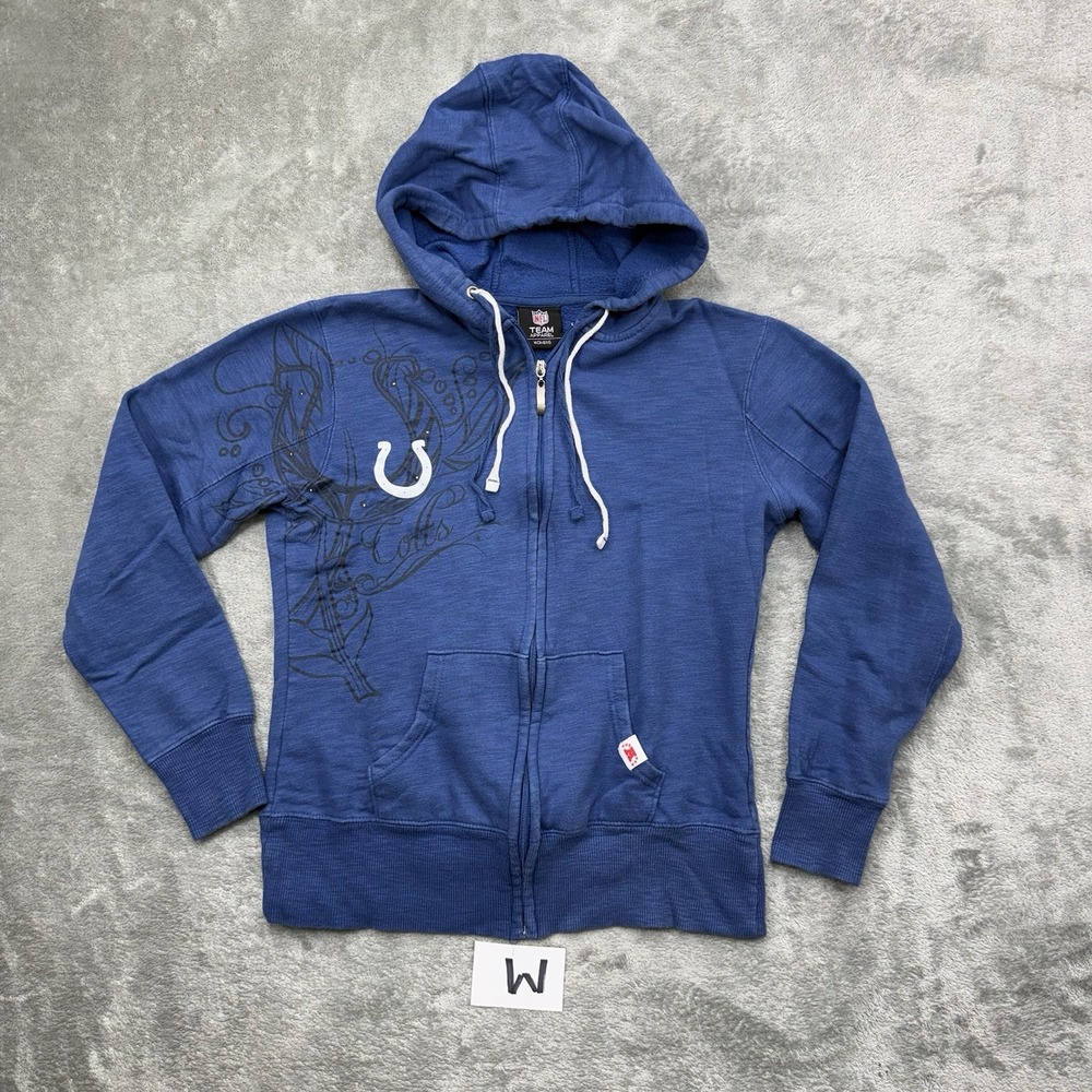 NFL team apparel women Indianapolis Colts Full Zip Hoodie Size Medium